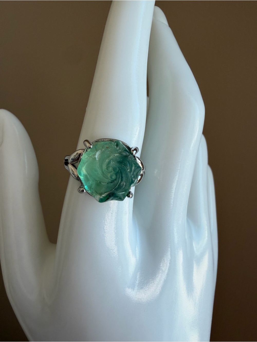 Green Flourite Ring